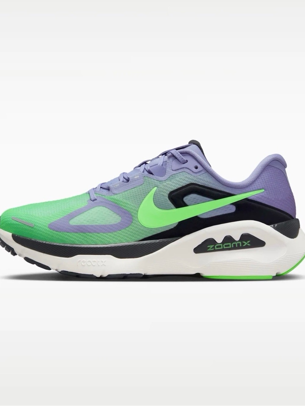 Nike Air Zoom Structure Plus Men's Running Shoes Iron Purple Volt Size 14 HQ3048